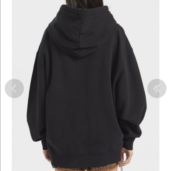 Acne studios yala black cotton fleece hoodie size M - Picture 12 of 15